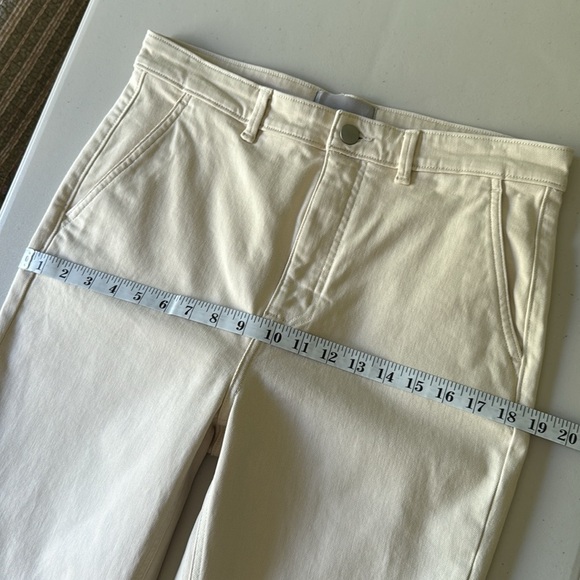 Everlane The Slim Leg Crop Pants Cream Colored - Picture 5 of 17